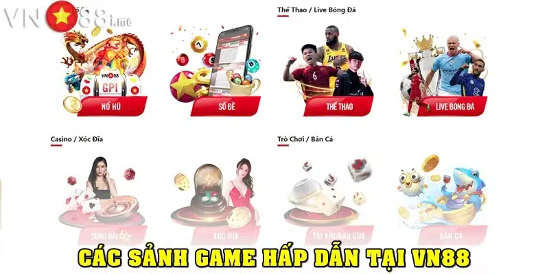 Giới thiệu VN88 về danh sách sảnh game